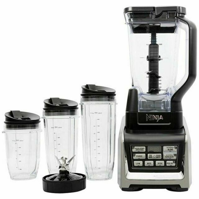 NINJA NutriNinja 72 oz. 5-Speed Black Blender Duo with Auto-iQ BL642 - The  Home Depot