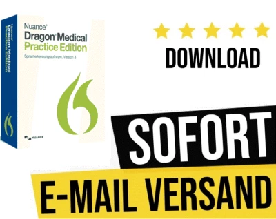 Nuance Dragon Medical Practice Edition 3 | Valido permanente | Scarica subito