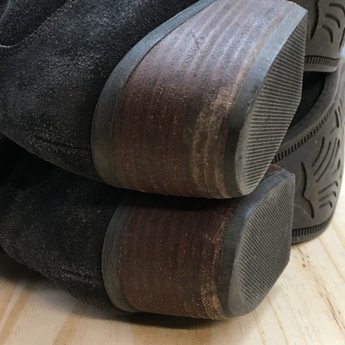 White Mountain Western Boots Womens 8.5 M Slammin Gray Leather Pull On Block - Picture 9 of 16