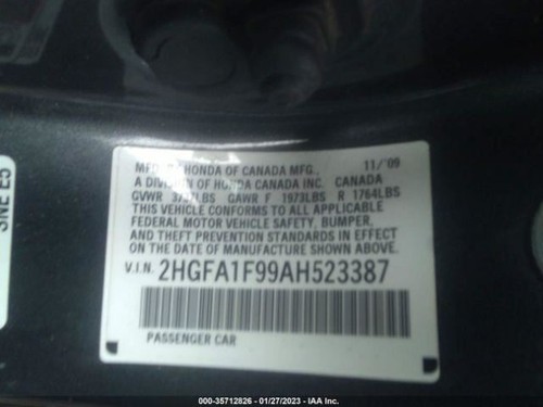 Info-GPS-TV Screen With Navigation Sedan Fits 10-11 CIVIC 1330309 - Picture 9 of 10