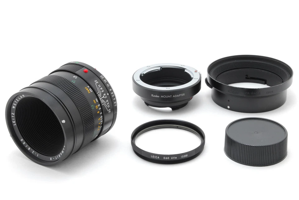 [B V.Bueno] Lente Leica MACRO-ELMARIT-R 60 mm f/2,8 3 cámaras Alemania de JAPÓN 9434 Foto 2 de 4