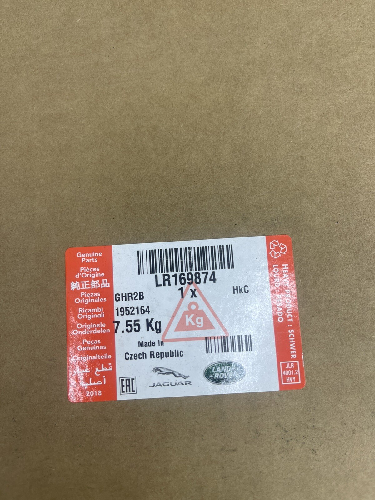 2022 RANGE ROVER L405 OS LED HEADLIGHT DRIVERS GENUINE LR169874 