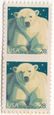 Scott #4387 Polar Bear Postcard Pair Stamps - MNH