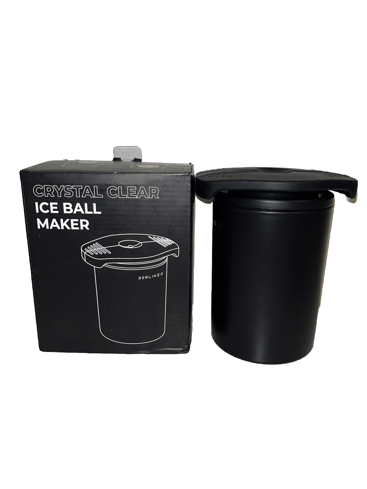 BERLINZO Whiskey Ice Ball Maker Black for sale online eBay