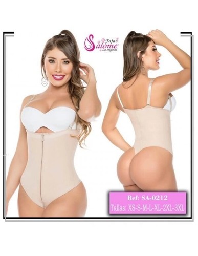 TANGA BRASILERA SIN TIRANTES FAJAS 0212 MOLDEDORA • Talla L • Beige - Imagen 3 de 3