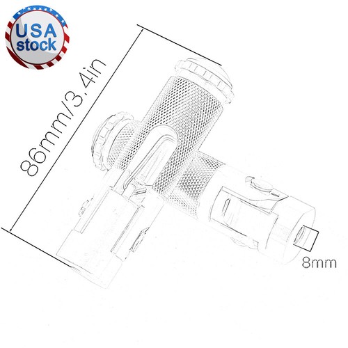 Juego trasero plegable de 2 piezas para motocicletas de 8 mm reposapiés estriberas pedales negro - Imagen 8 de 10