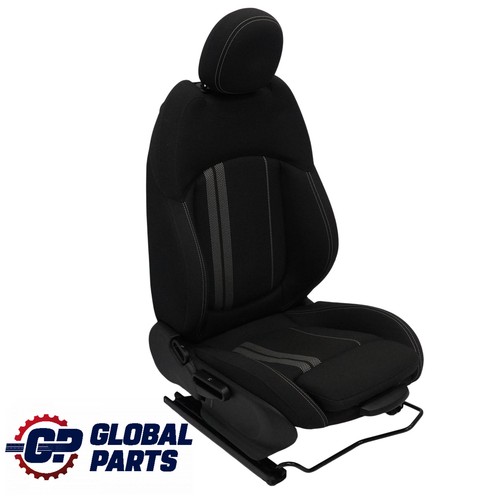 Mini F57 Sport Seat Front Right O/S Heated Fabric Double Stripe Carbon Black - Picture 9 of 14