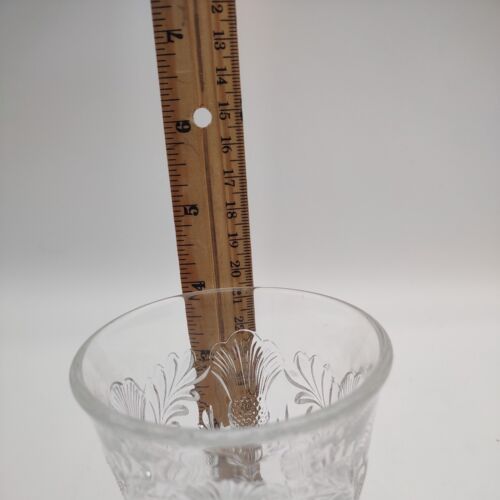 Mosser Inverted Thistle Pressed Glass Cut Pitcher and 2 Rocks Glasses - Picture 9 of 17