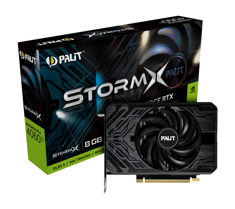 PALiT GeForce RTX 4060 Ti STORM X 8GB 美品 PALIT GeForce RTX 4060 Ti StormX 8GB Graphics Card NE6406T019P1