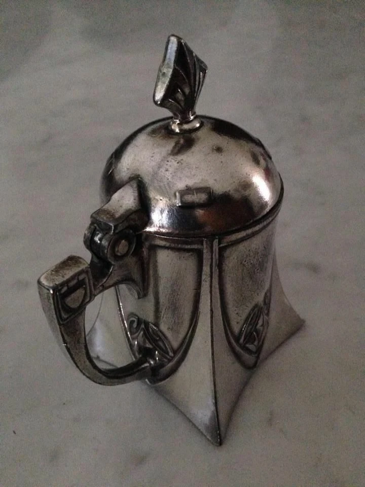 WMF19th recipiente de especias condimento antiguo plateado marca Straus    Foto 2 de 4