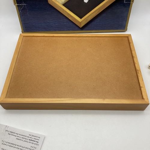 12 Número Cierra la Caja, Juego de Mesa de Dados, Caja de Madera Manchada, NUEVO EN CAJA, 13.5"" - Imagen 5 de 9
