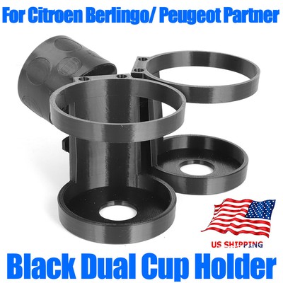 Dual Cup Holder For 08-17 Citroen Berlingo Peugeot Partner Multispace Cupholder