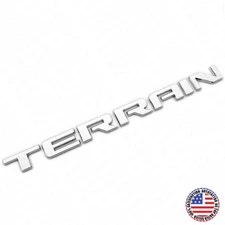 GMC Terrain Front Door or Rear Liftgate Nameplate Logo Emblem Decorate Chrome