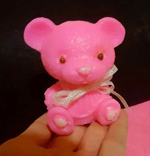 Shea Butter Teddy Bear Shaped Customizable Soap - Picture 8 of 11