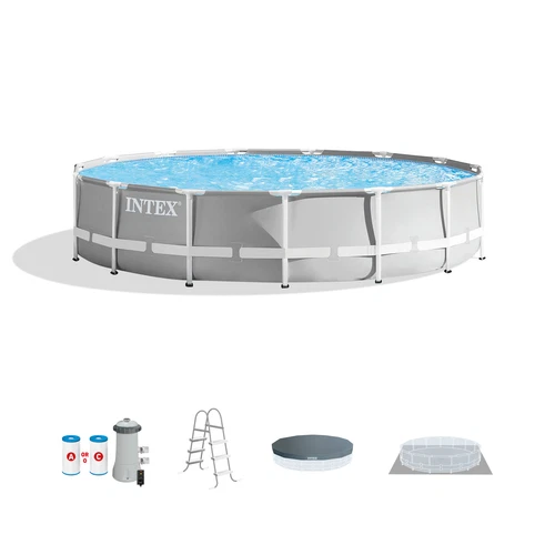 Intex Prism Frame Above Ground Swimming Pool with Pump
