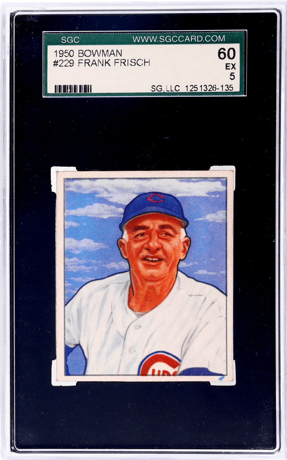 1950 Bowman Frank Frisch #229 SGC 5