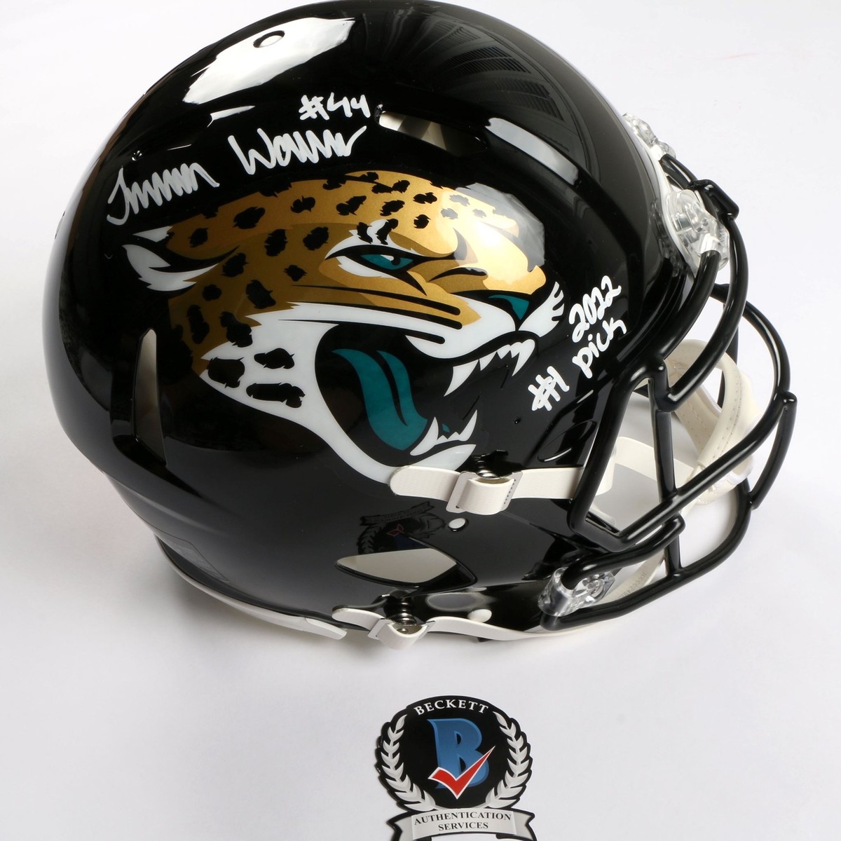 Travon Walker Signed Helmet Jacksonville Jaguars Speed Authentic