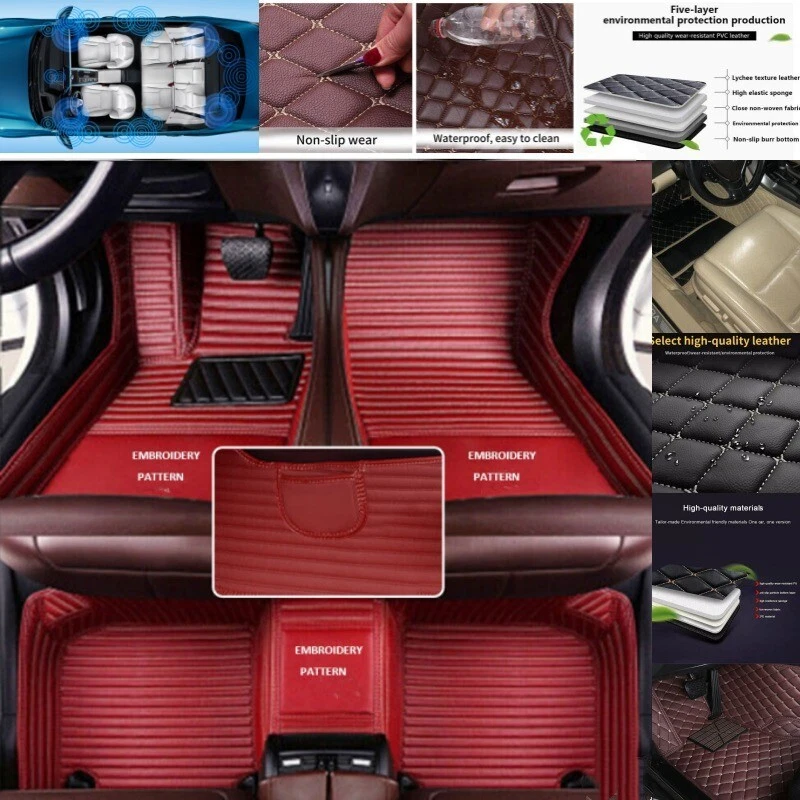 For Ford All Models Car Floor Mats Custom Auto Liners Carpets Waterproof Pocket Foto 3 de 4