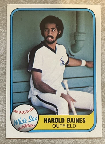 1981 Fleer Baseball, Harold Baines, Rookie #346 RC, HOF, White Sox, NM