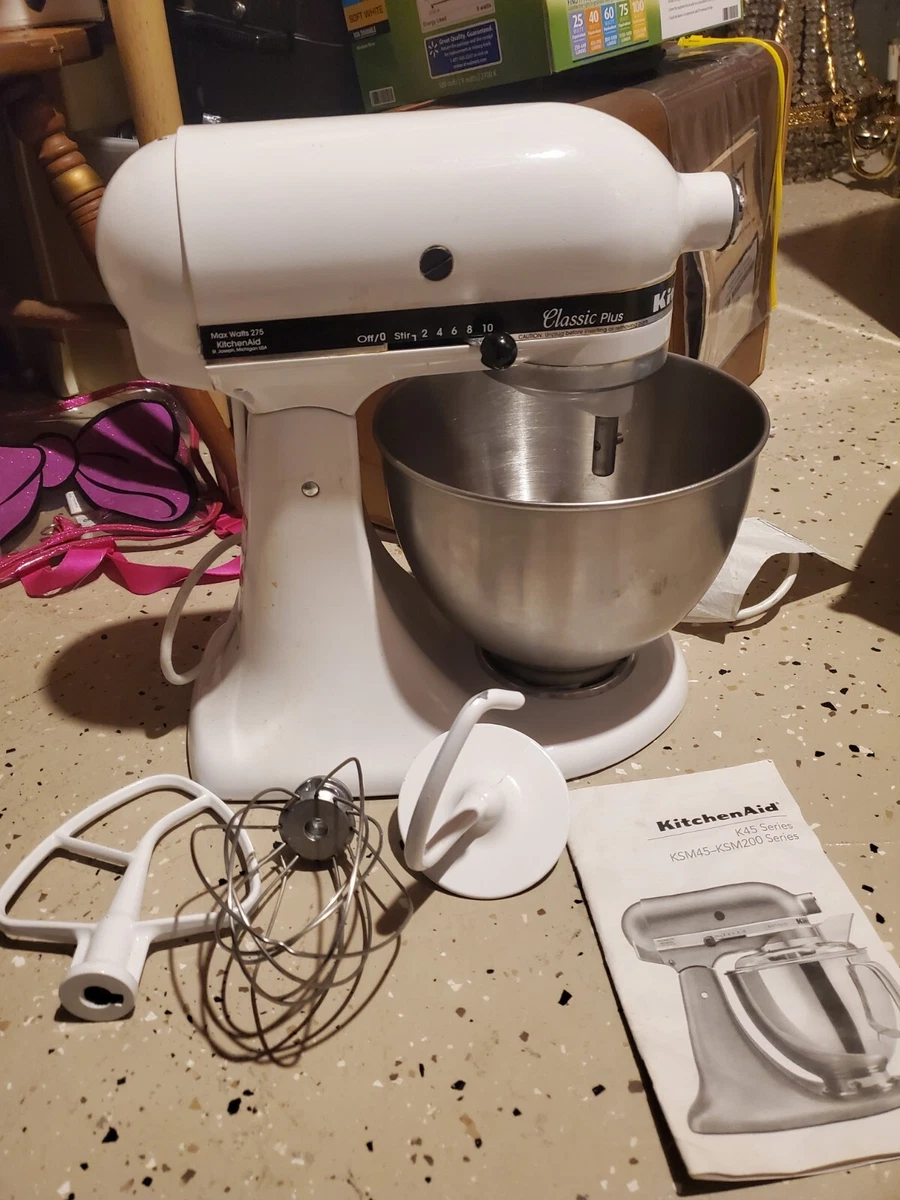 KitchenAid Classic Plus KSM75WH 4.5qt WHITE -Stand Mixer