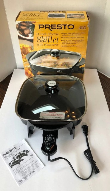 Presto 06626 11 inch Electric Skillet with Glass Lid