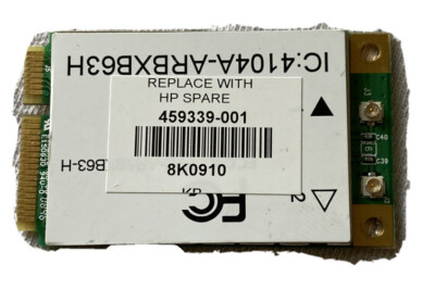 HP 459339-001 Pavilion dv6000 dv9000 g50 802.11b/g Mini PCI Wireless WIFI Tested