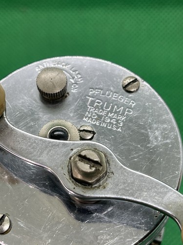 Mulinello da Pesca Vintage Pflueger Trump #1943 Esca Incisa Casting Ice Made in USA - Foto 6 di 6