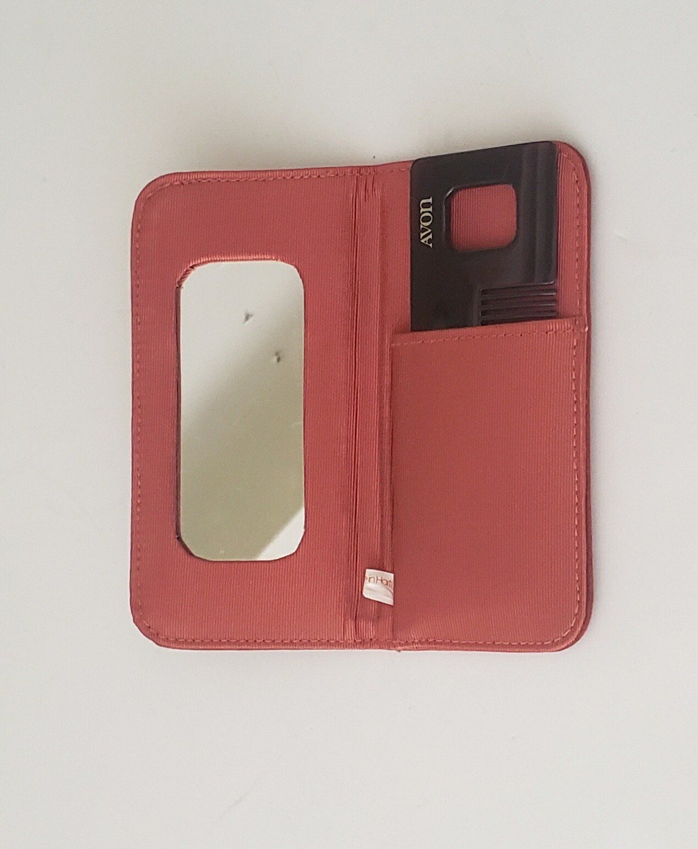 VINTAGE AVON PURSEMATES MIRROR AND COMB Set Compact Rust  display picture 3
