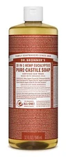 Dr Bronner's 32 Oz Pure Castile Soap Organic Fair Trade Vegan All Purpose Cle...