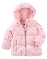 OshKosh Girl's 4T Pink Bow Heavyweight Jacket - NEW WITH TAGS 
