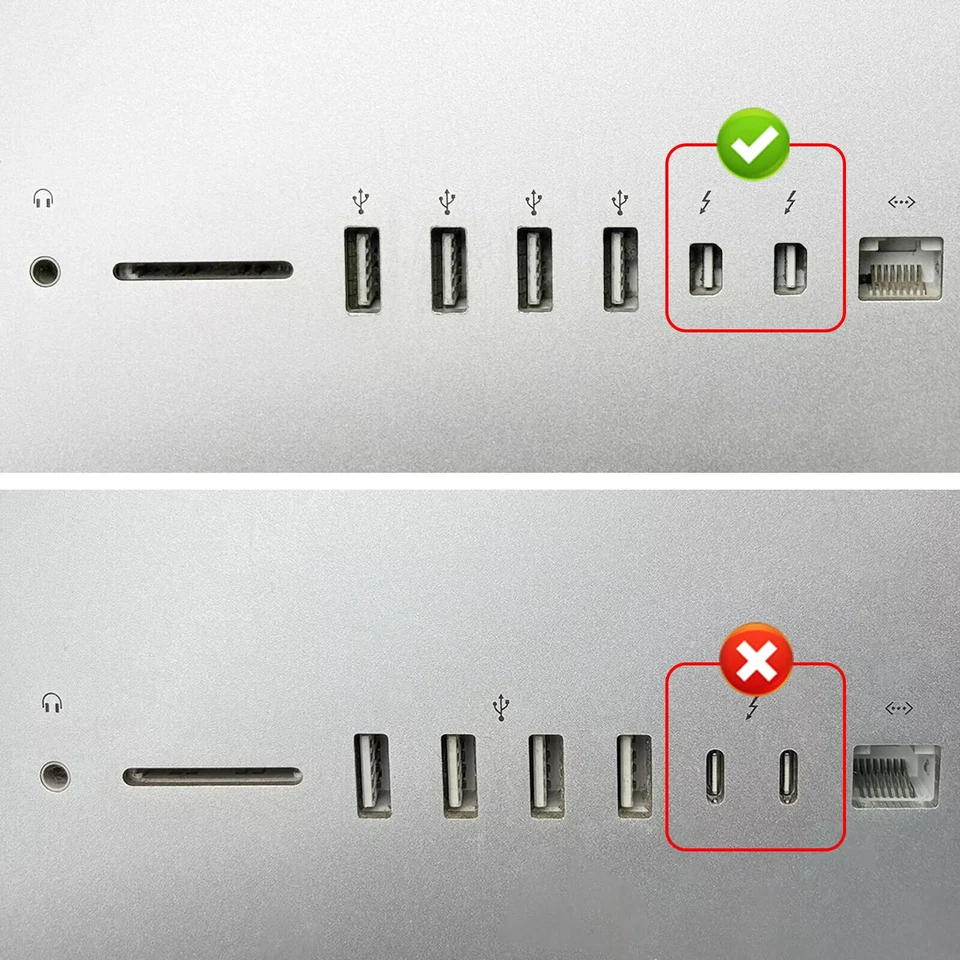 Thunderbolt 1 2 externes bootfähiges MacOS Laufwerk M.2 NVMe SSD Gehäuse für iMacqc1 - Bild 4 von 4