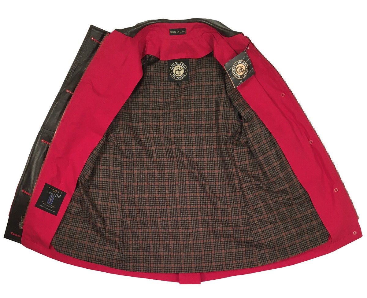 NEW Normandy Monroe Ventile Jacket! XS Red Snap Out Lining Unisex Runs Big