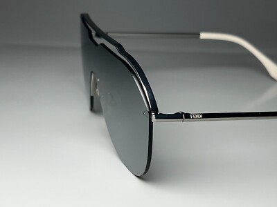 New FENDI Sunglasses Aviator FF M0030/S Metal Silver 140mm