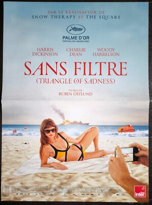 TRIANGLE OF SADNESS Charlbi Dean Ruben Ostlund ORIGINAL french movie poster modA