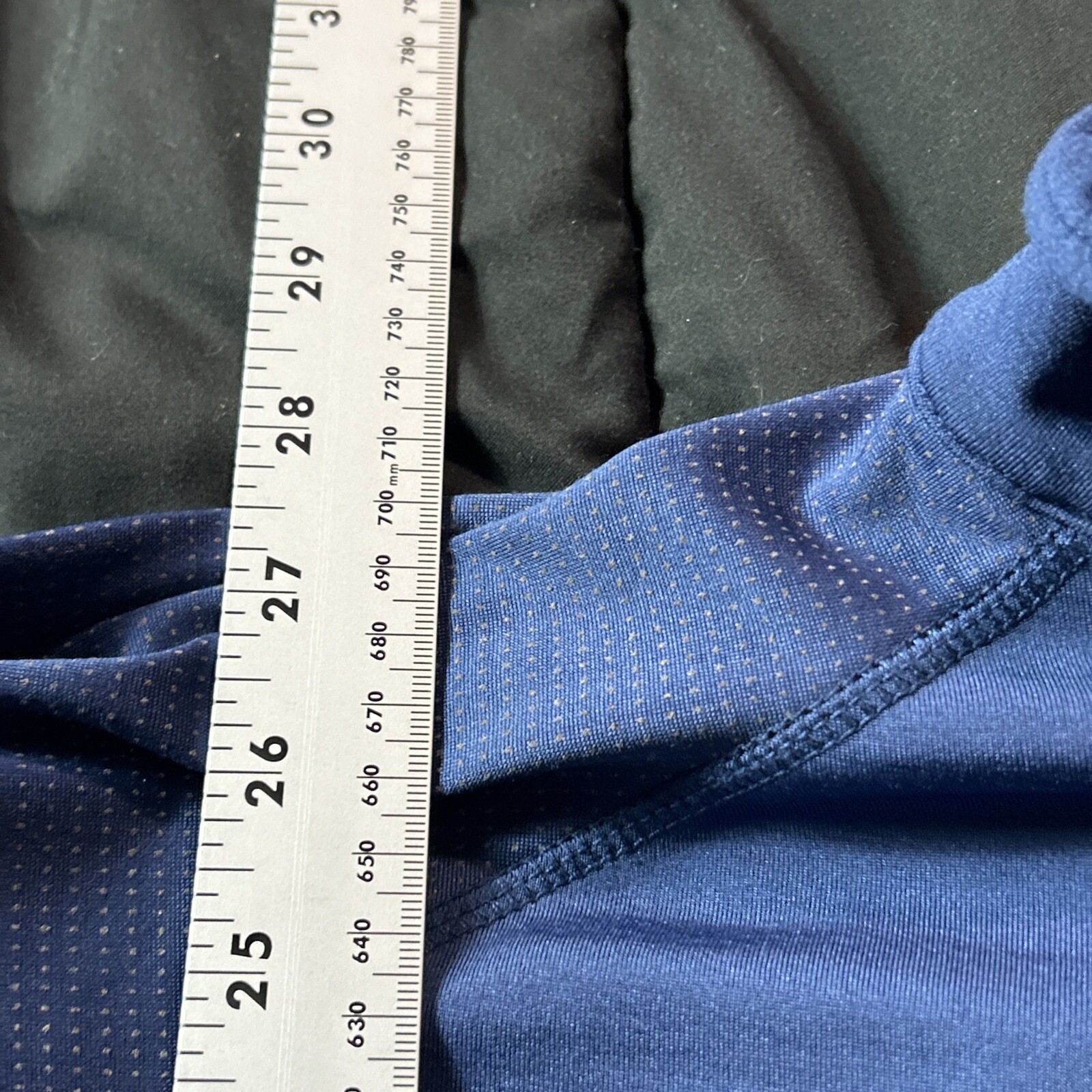 Illuminite 1/4 Zip Active Shirt Men XL Blue Long Sleeve Cycling Reflective