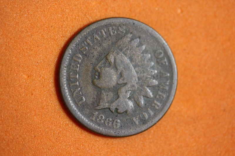 Estate Find 1866 - Indian Head Cent!!   #K34570