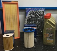 Kit Tagliando 4 Filtri Bosch 5 Lt Castrol 5W30 Per Audi Q3 2.0 Tdi 140CV 177CV
