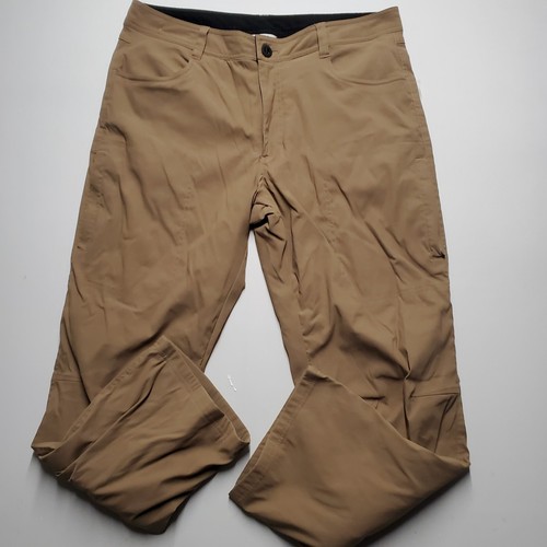 Orvis Hose Herren 36x29 Biege Tech wasserabweisend Outdoor Wandern Ärmel gefüttert