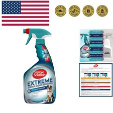 Extreme Pet Stain and Odor Eliminator Spray, Enzymatic Cleaner With 3X Pro-Ba...