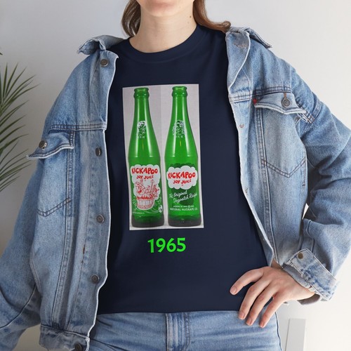 Retro - Kickapoo Joy Juice Applied Color Label Green Bottle Unisex Cotton Tee - Picture 98 of 157