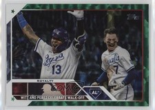 2023 Update Veteran Combos Green Foil /499 Salvador Perez Bobby Witt Jr 2g8
