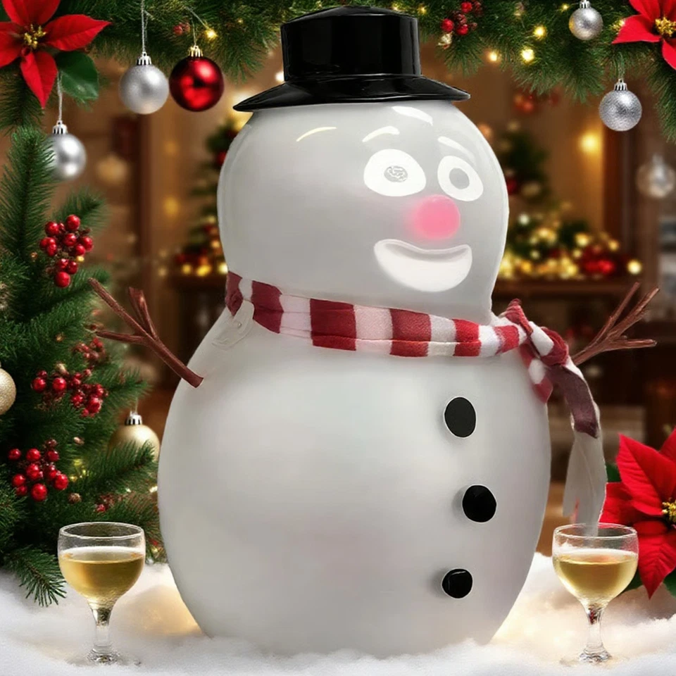 Boneco de neve animado piscando falando decoração de Natal com projetor e alto-falante integrados - Imagem 3 de 4