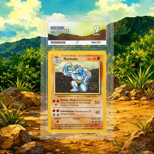 Machoke 34/102 - 1999 Base Set - ACE Mint 9