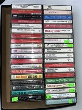 Mixed Lot Of 39 Vintage Cassette Tapes, 50  s 60  s 70's, 80's, 90's