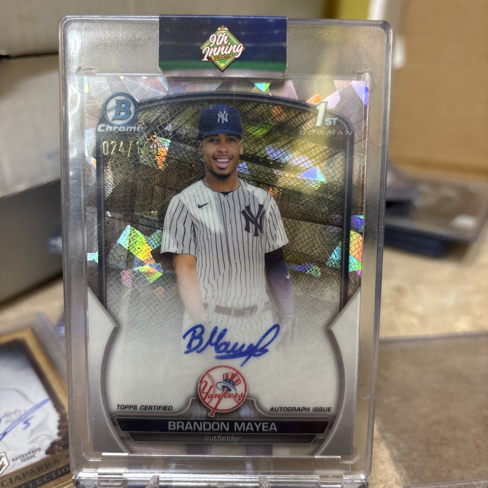 2023 Bowman Chrome - Prospect Autographs Brandon Mayea #CPA-BMA Atomic Refractor