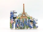 Paris Poly Magnet Souvenir France Eiffel Tower Tour Eiffel France (te129)