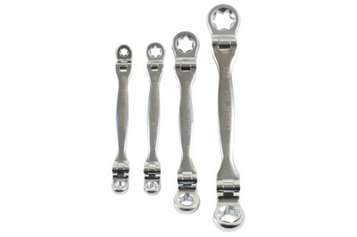 Laser Tools Flexible Star Spanner Set 4pc 7260