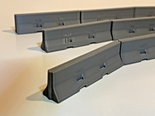 HO Scale Jersey Barrier Set 30   Highway  Construction Model Scenery