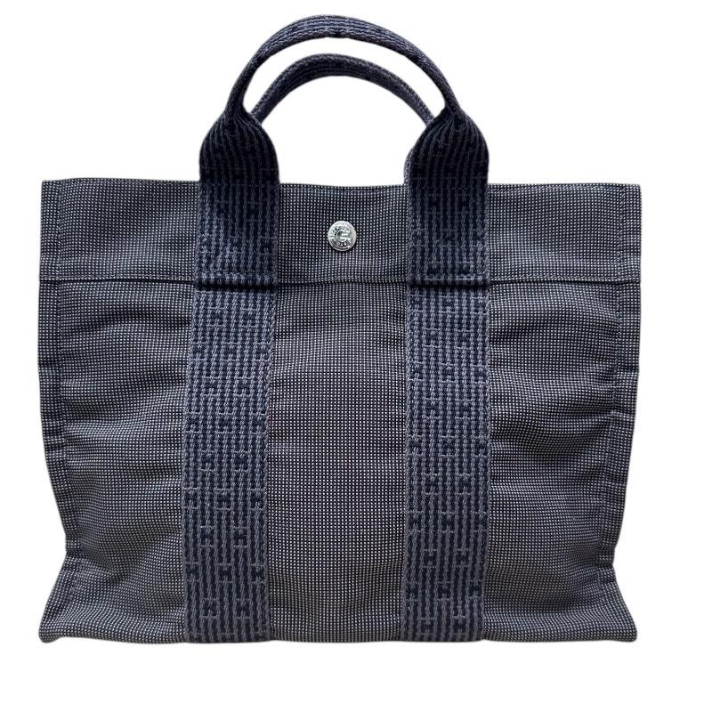 HERMES Herline Tote PM Canvas Tote Bag Gray