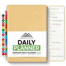 Daily Planner 2026 (5" x 8") - The Ultimate Daily Workflow Planner with Hourl...